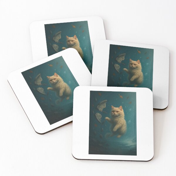 Item preview, The Cat That Controls Time – Surreal Fantasy Cat Art designed and sold by LovelyCatGalaxy.