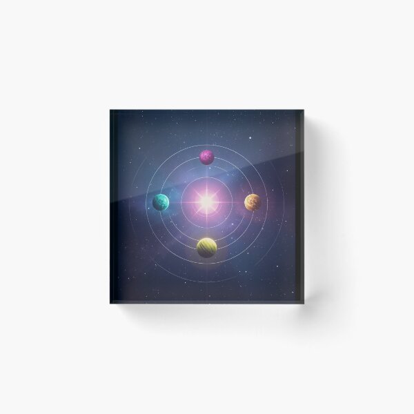 Item preview, Ikigai Planets Cosmic Balance Symbol designed and sold by ChicTrendz.