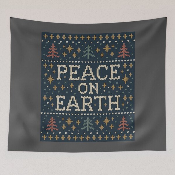 Item preview, Ugly Sweater Knit — Peace on Earth Gold Pattern designed and sold by BROHLine Studio.