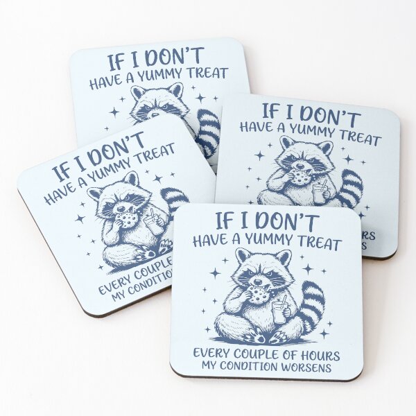 Item preview, Yummy Treats Angry Raccoon Funny Foodie   designed and sold by Y-Vibes.