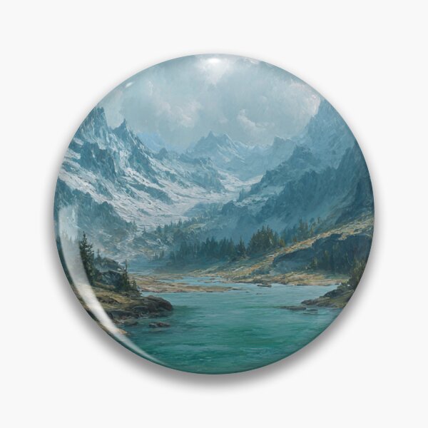 Item preview, Dragon Mountain Ridge Thaw River Art designed and sold by GrinGalore.