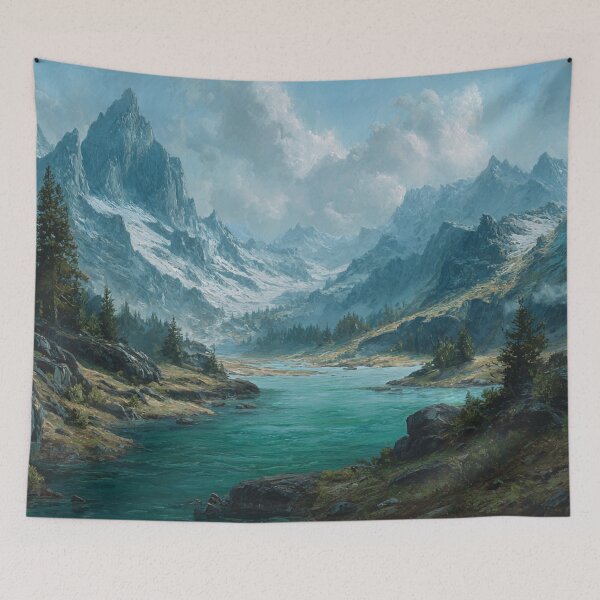 Item preview, Dragon Mountain Ridge Thaw River Art designed and sold by GrinGalore.