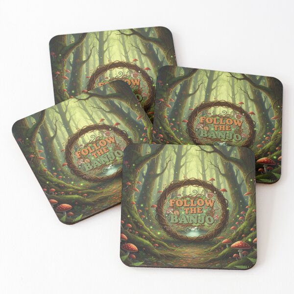 Item preview, Follow The Banjo Goblincore Text Design designed and sold by Stickerna.