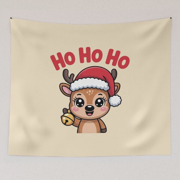 Item preview, Christmas Reindeer Ho Ho Ho and Bell designed and sold by Nimkaew.
