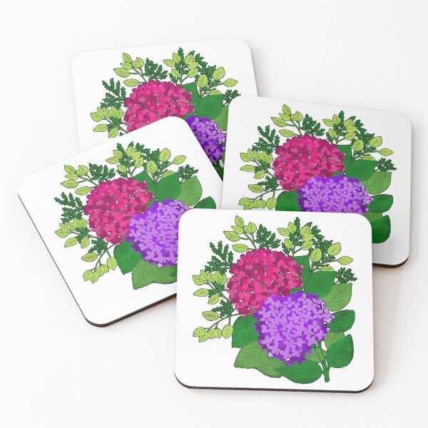 Item preview, Hydrangea Floral Bouquet – Colorful Botanical Illustration designed and sold by Anacond.