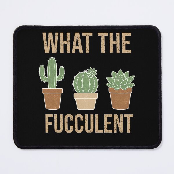 Item preview, What The Fucculent Sarcastic Funny Retro Plant Design designed and sold by FreshVibe Prints.