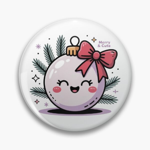 Item preview, Cute Christmas Bauble T-Shirt – Kawaii Holiday Ornament Design for Kids, Festive Fans & Gift Buyers designed and sold by GemBob Creations.