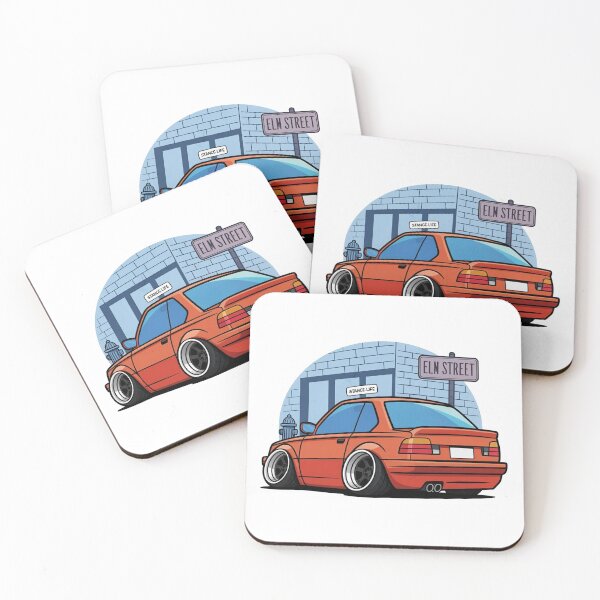 Item preview, Stanced Car Street Scene Cartoon Design designed and sold by MonkiFlipp.