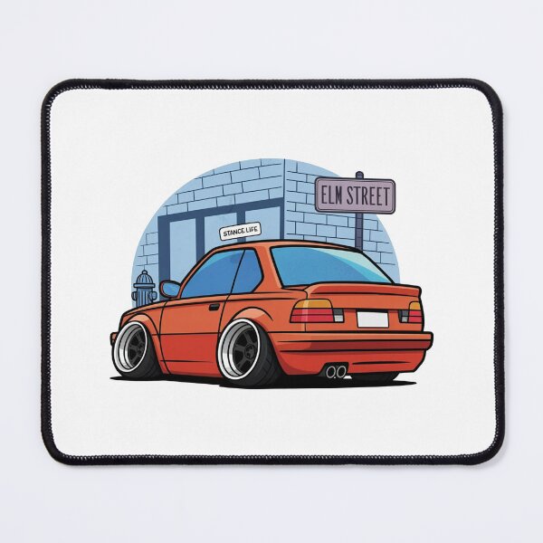 Item preview, Stanced Car Street Scene Cartoon Design designed and sold by MonkiFlipp.