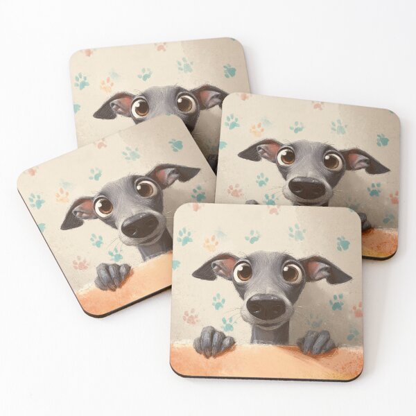 Item preview, Italian Greyhound Peeking over Wall 01 designed and sold by Elisabeth Lucas.