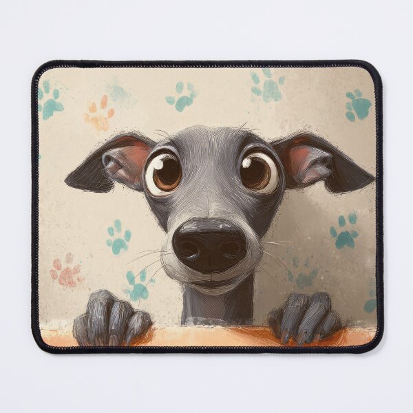 Item preview, Italian Greyhound Peeking over Wall 01 designed and sold by Elisabeth Lucas.