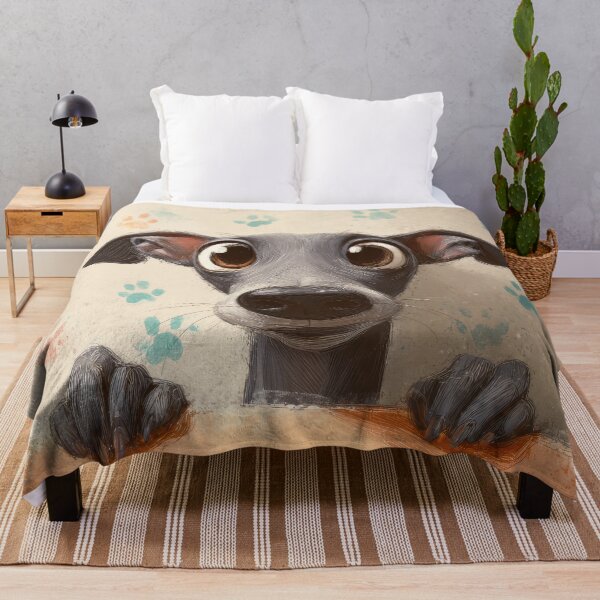 Item preview, Italian Greyhound Peeking over Wall 01 designed and sold by Elisabeth Lucas.