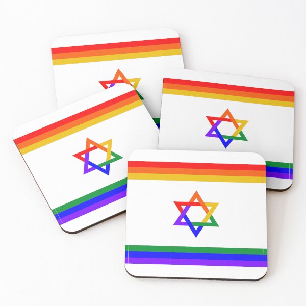 Item preview, Israeli Pride Flag - 6 Color Rainbow designed and sold by PeaceforIsrael.