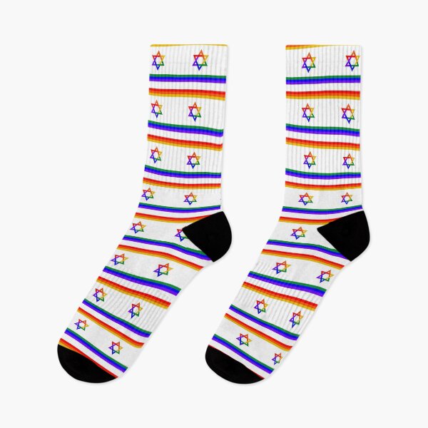 Item preview, Israeli Pride Flag - 6 Color Rainbow designed and sold by PeaceforIsrael.