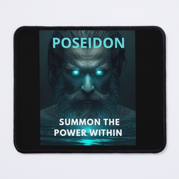 Item preview, POSEIDON – God of the Sea ,SUMMON THE POWER WITHIN — Mythic Energy | Inner Strength | Warrior Art designed and sold by NatureNinja.