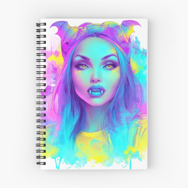 Item preview, Neon Vampire Girl – Cyberpunk Fantasy Portrait designed and sold by DuncanMaxStar .
