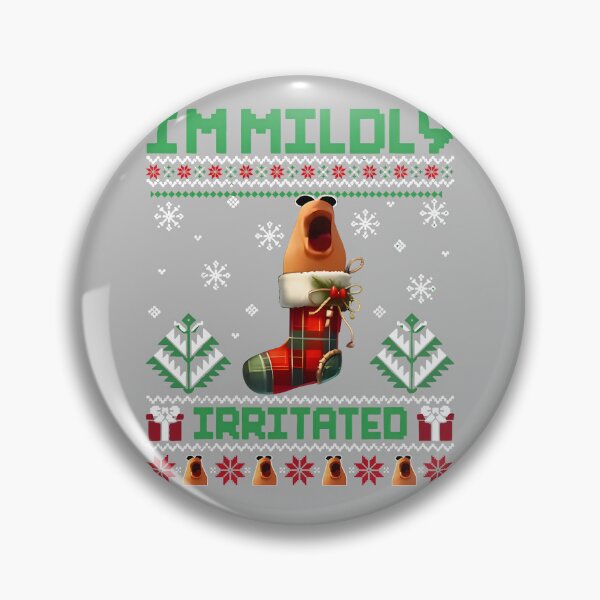 Item preview, I'm Mildly Irritated Marcus The Worm Christmas Funny Meme designed and sold by mjohnson9.