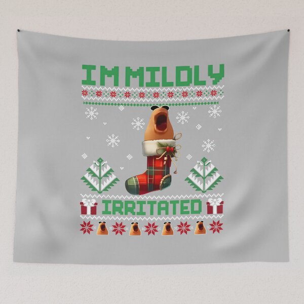 Item preview, I'm Mildly Irritated Marcus The Worm Christmas Funny Meme designed and sold by mjohnson9.