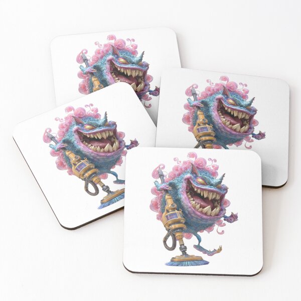 Item preview, Cartoon Monster with Vacuum Cleaner designed and sold by AlexLineArt.