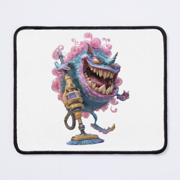 Item preview, Cartoon Monster with Vacuum Cleaner designed and sold by AlexLineArt.