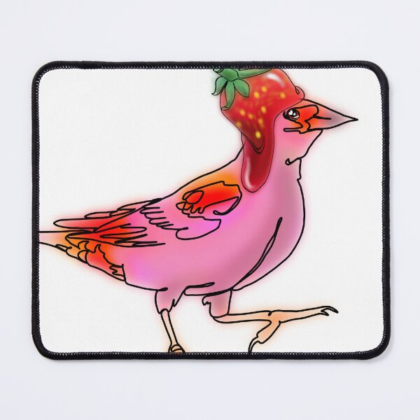 Item preview, Ruby the RedWinged Blackbird Strawberry Hat Bird – animalzinhats designed and sold by Ashley’sAnimalz.