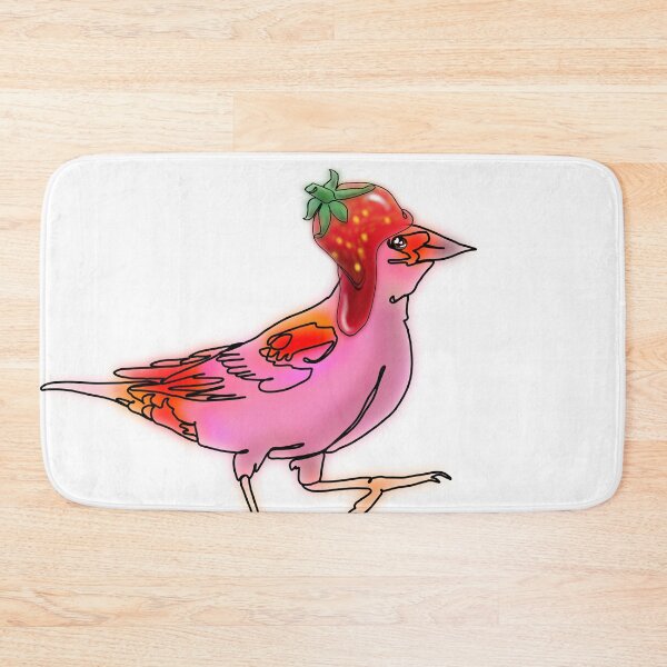 Item preview, Ruby the RedWinged Blackbird Strawberry Hat Bird – animalzinhats designed and sold by Ashley’sAnimalz.