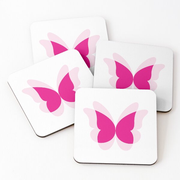 Item preview, Butterfly with flapping wings effect (Pink on White) designed and sold by STUDIO-72.