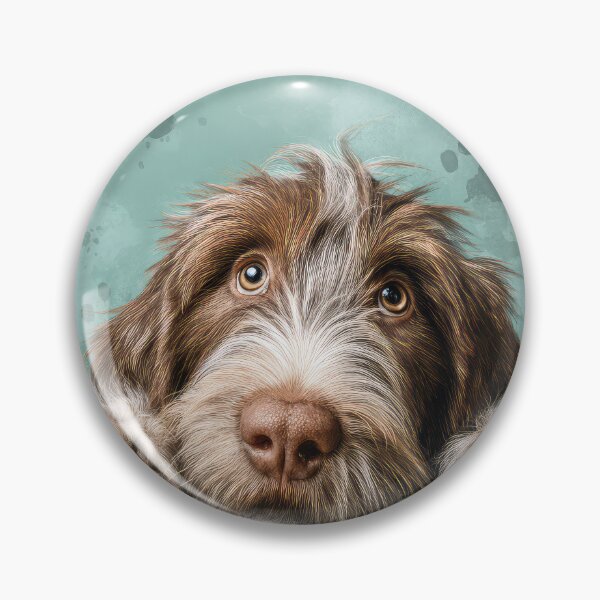 Item preview, Italian Spinone Peeking over Wall 01 designed and sold by Elisabeth Lucas.