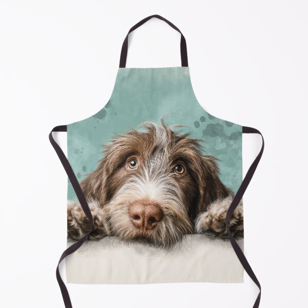Item preview, Italian Spinone Peeking over Wall 01 designed and sold by Elisabeth Lucas.