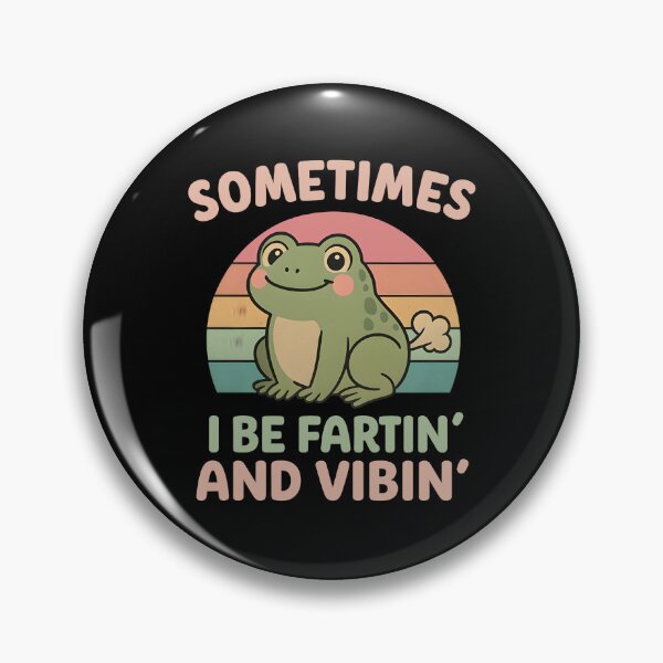 Item preview, Sometimes I Just Be Farting Funny Frog Retro Humor designed and sold by ZuToMi.