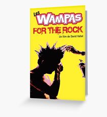 Poster THE WAMPAS FOR THE ROCK Greeting Card