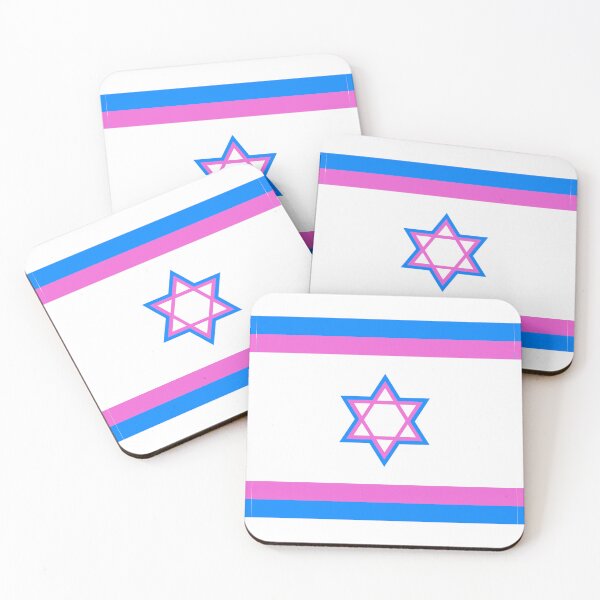 Item preview, Israeli Pride Flag - Transgender designed and sold by PeaceforIsrael.