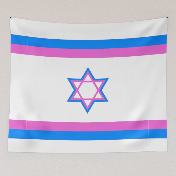 Item preview, Israeli Pride Flag - Transgender designed and sold by PeaceforIsrael.