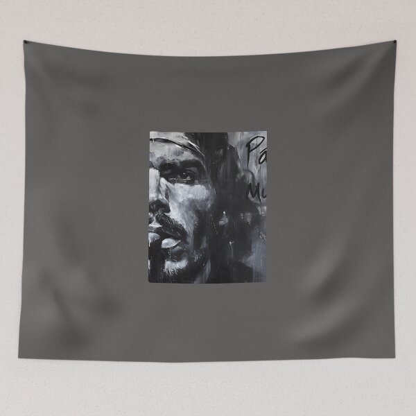 Item preview, REBEL-REVERBERATION--A-MONOCHROMATIC-ODE-TO-CHE-GUEVARA'S-UNYIELDING-SPIRIT-WRAPPED-IN-CIGAR-SMOKE designed and sold by AnnetteMbe.