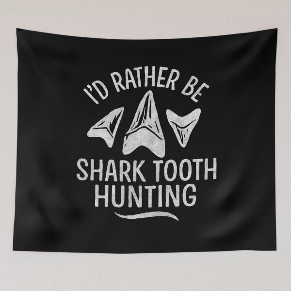 Item preview, I'd Rather Be Shark Tooth Hunting - Vintage Fossil Collector & Beachcomber designed and sold by SlocifieShop.
