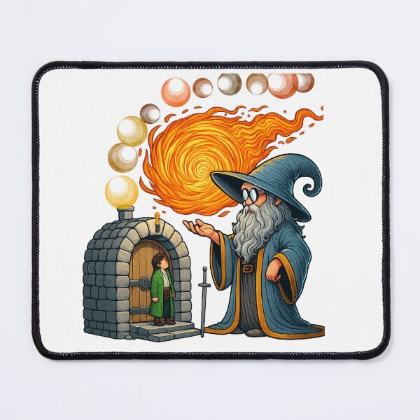 Item preview, I Didn’t Ask How Big the Room Is – I Cast Fireball | Funny Wizard RPG Design designed and sold by Ramadane_design1.