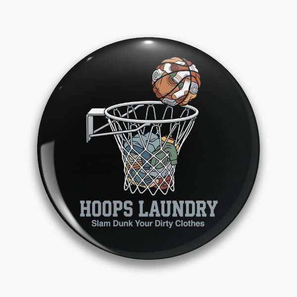 Item preview, Hoops Laundry Slam Dunk Dirty Clothes Basketball Fan Graphic Tee designed and sold by ZuToMi.