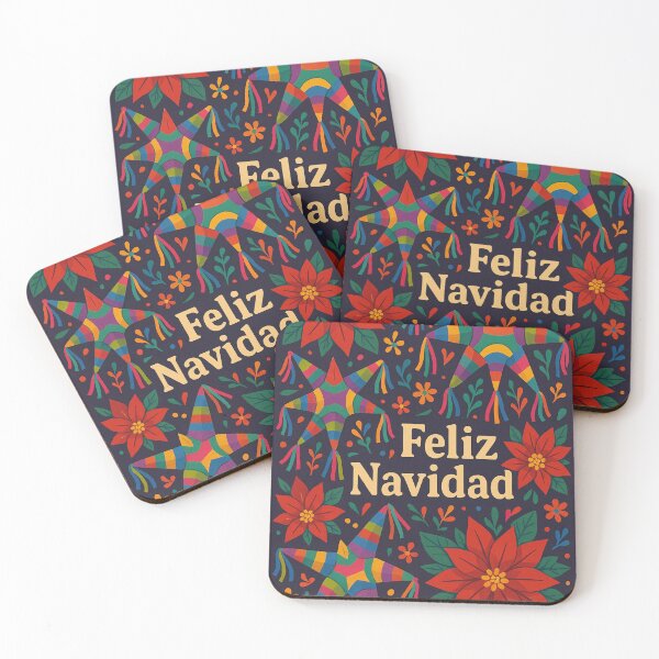 Item preview, Feliz Navidad (Merry Christmas) Mexican Folkloric Red Poinsettia Flower designed and sold by Lyvion design.