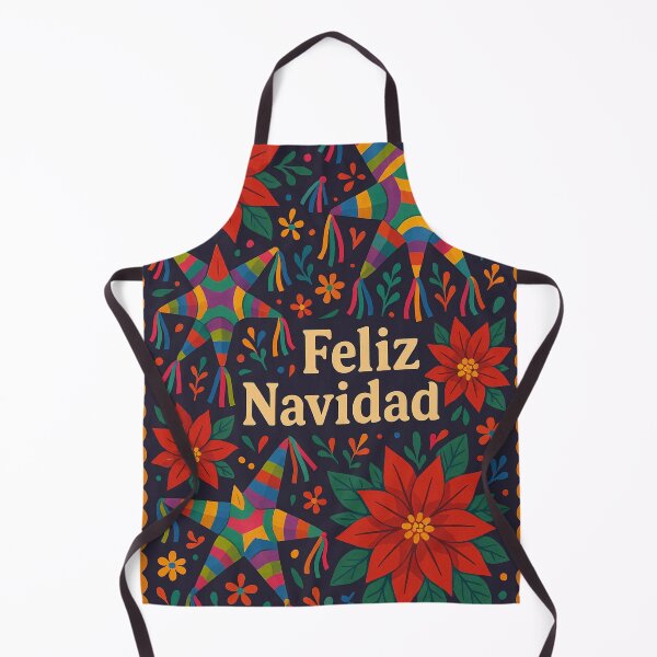 Item preview, Feliz Navidad (Merry Christmas) Mexican Folkloric Red Poinsettia Flower designed and sold by Lyvion design.