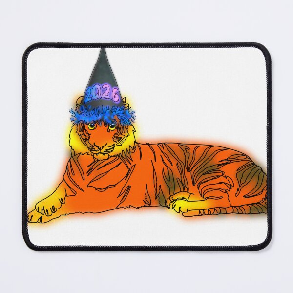 Item preview, Maple the Tiger Wearing a 2026 Hat – animalzinhats designed and sold by Ashley’sAnimalz.