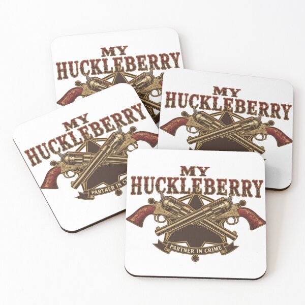 Item preview, My Huckleberry Partner In Crime Western Guns, Cross Revolvers and Sheriff Star Design designed and sold by VandalMuse.
