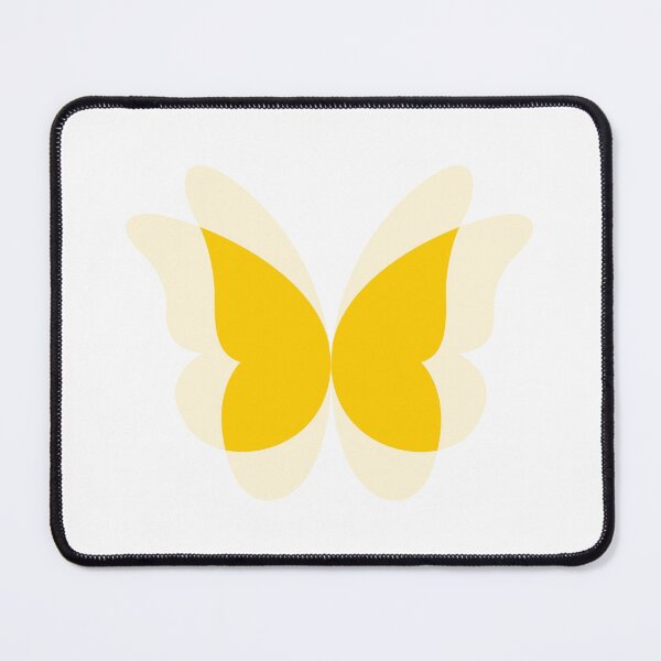 Item preview, Butterfly with flapping wings effect (Yellow on White) designed and sold by STUDIO-72.