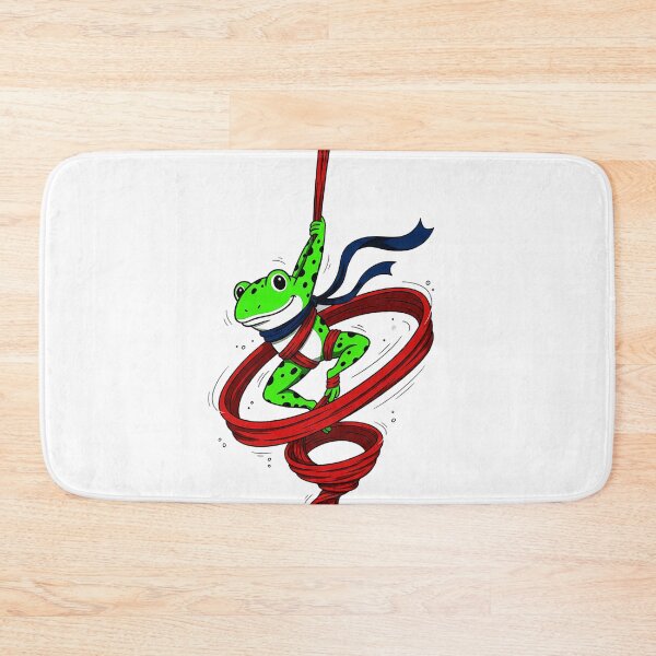 Item preview, Aerial Yoga, Yoga Frog, Frog doing Aerial Yoga designed and sold by AddlPoolart.
