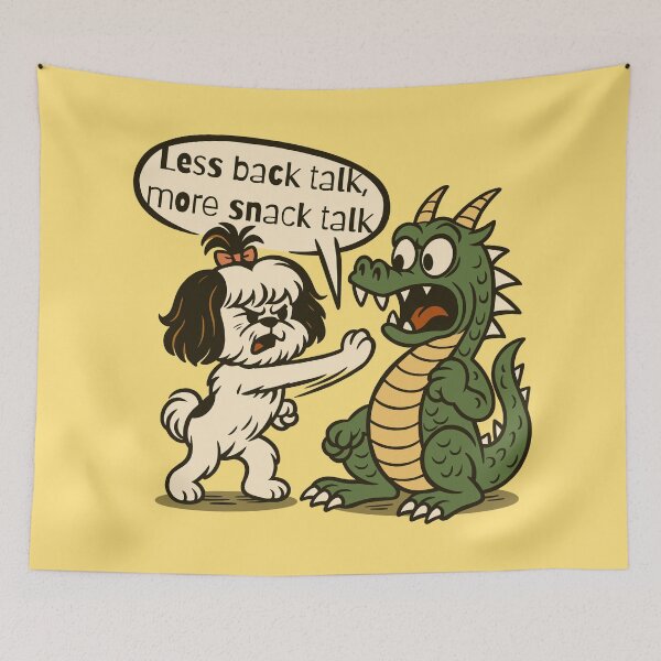 Item preview, Less Back Talk, More Snack Talk designed and sold by Ghost on Toast.