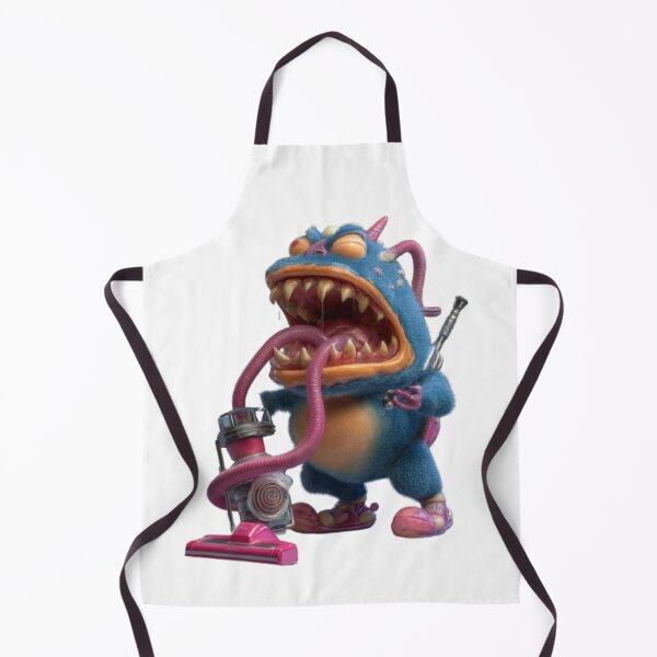 Item preview, Cartoon Monster with Vacuum Cleaner designed and sold by AlexLineArt.