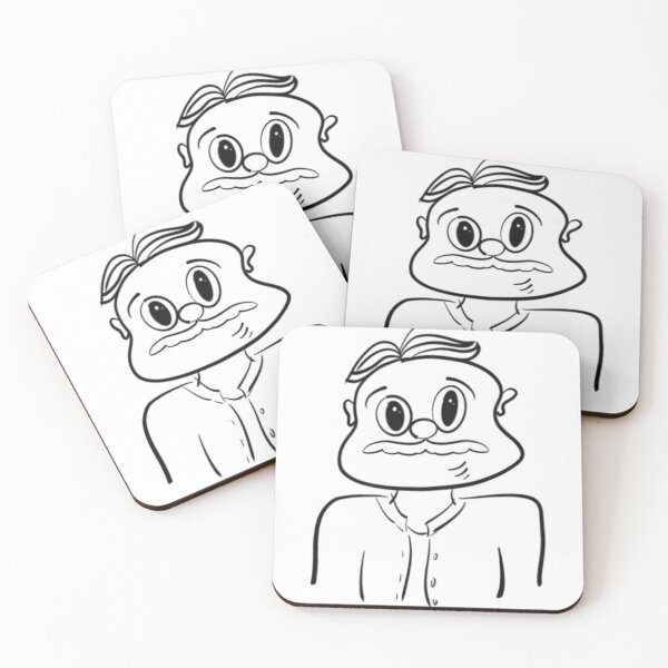 Item preview, Little Peanut People - Cartoon Mustache Character – Vintage Style Doodle designed and sold by TT Design & Creative Studio.