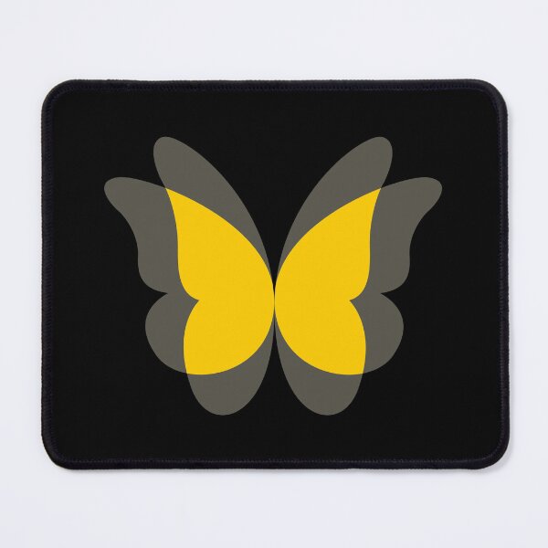 Item preview, Butterfly with flapping wings effect on (Yellow on Black) designed and sold by STUDIO-72.