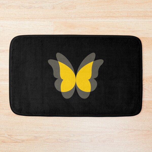 Item preview, Butterfly with flapping wings effect on (Yellow on Black) designed and sold by STUDIO-72.