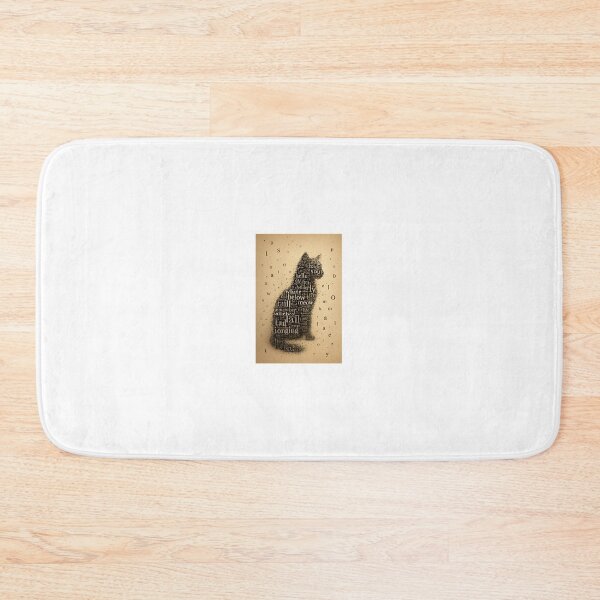 Item preview, The Cat Made of Words – Surreal Typographic Fantasy Art designed and sold by LovelyCatGalaxy.