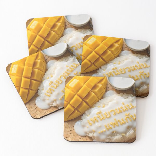 Item preview, Mango Sticky Rice with Mung Bean Typography designed and sold by mronsunday AI Art Studio.